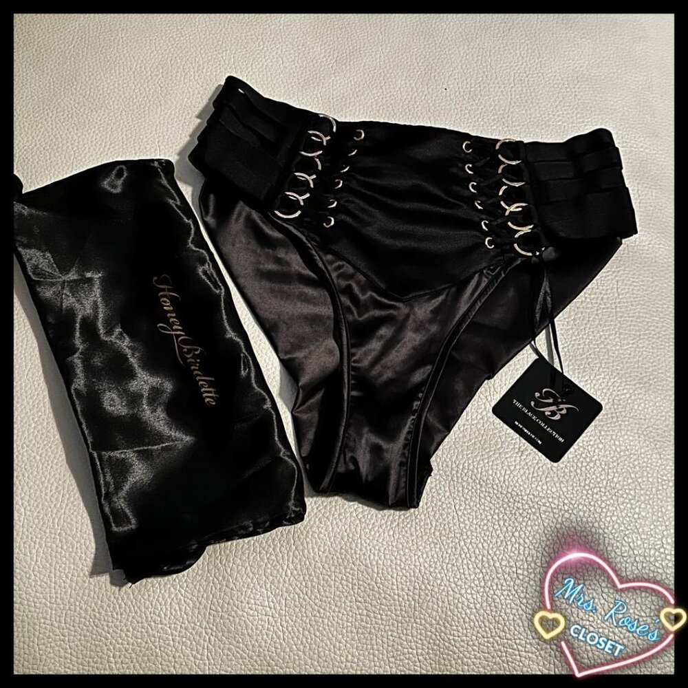 Honey Birdette Stevie Black Medium Panty